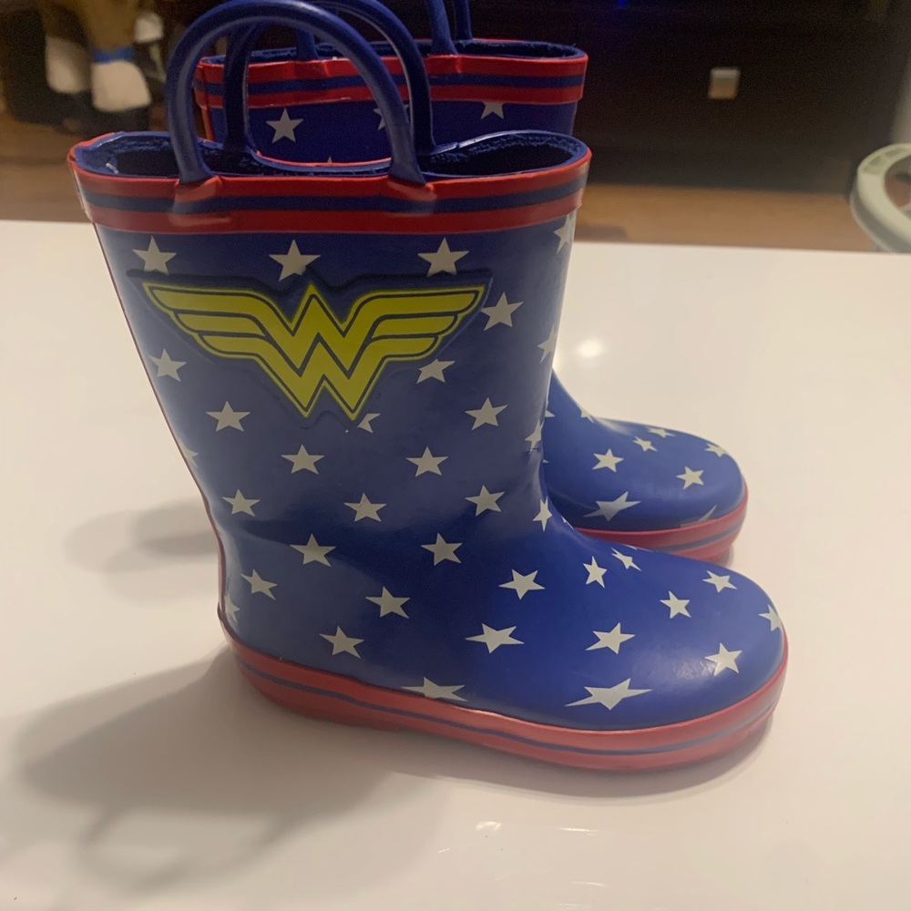 Kids Rain Boots - Blue and Red